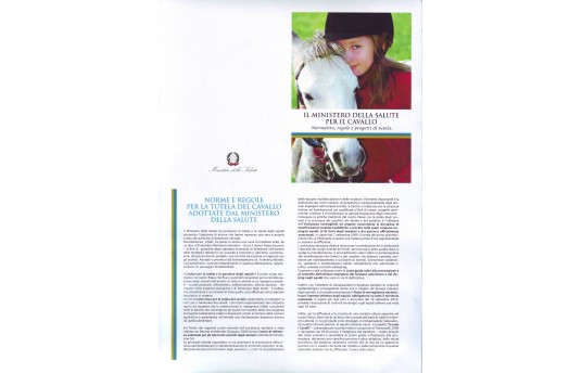 NORME E REGOLE PER LA TUTELA DEL CAVALLO ADOTTATE DAL MINISTERO DELLA SALUTE